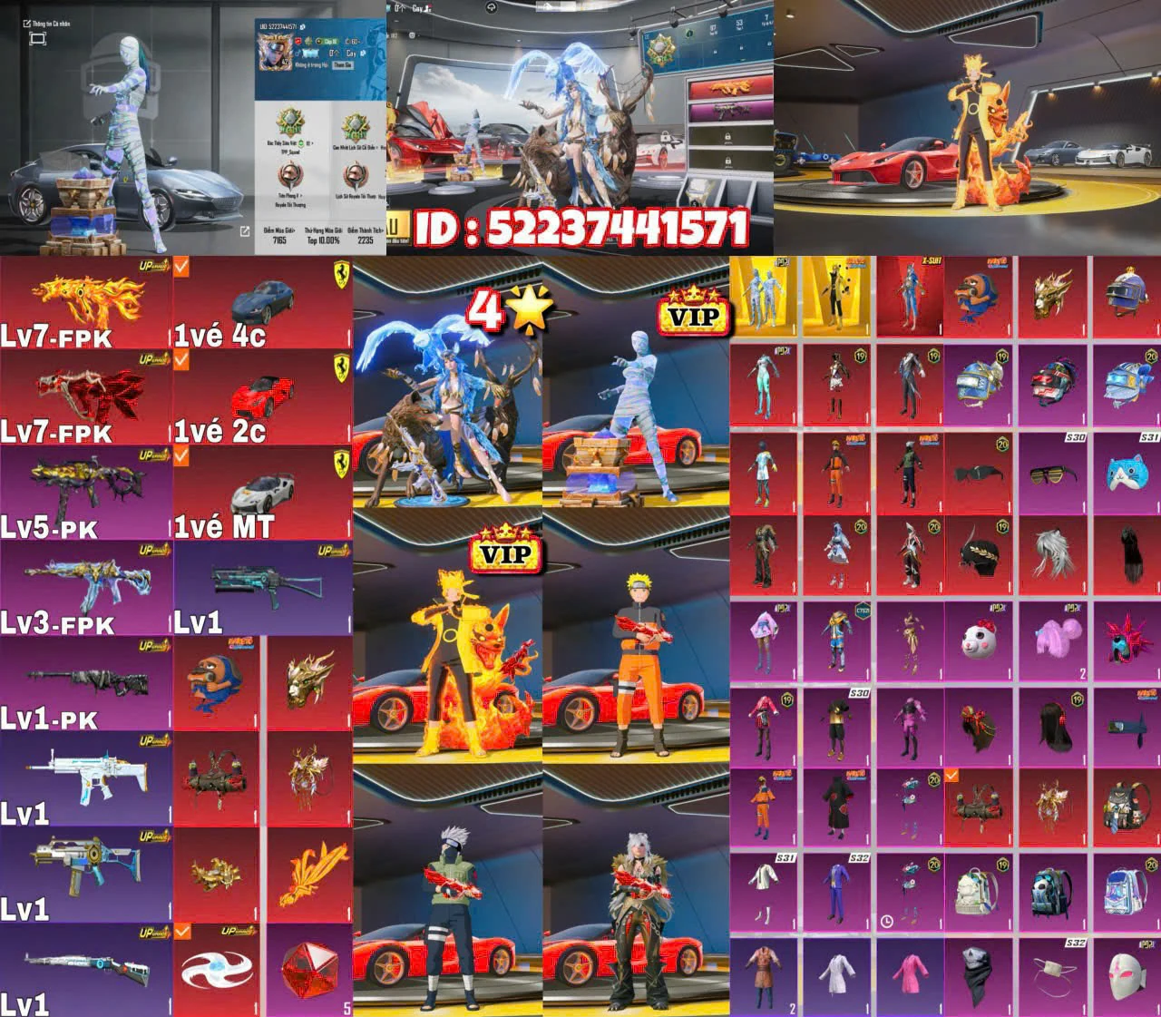 Ảnh đầy đủ tài khoản mã 15670