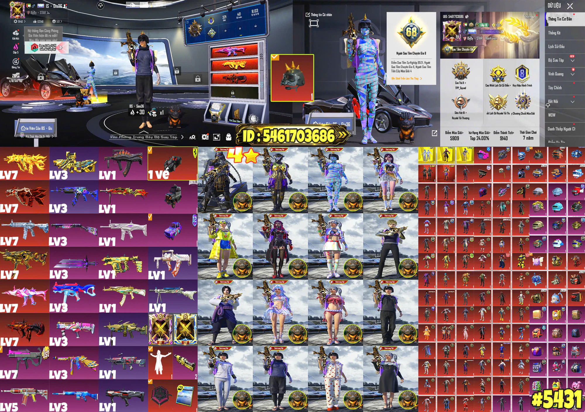 Ảnh đầy đủ tài khoản mã 15242